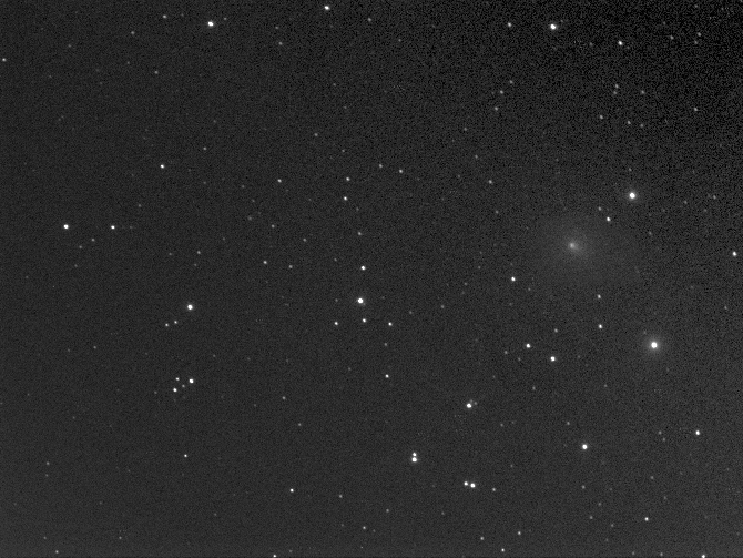 Photo of comet ASASSN by Robin Scagell